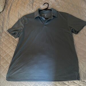 Classic Grayish-blue Performance Polo Shirt- Fresh Clean Tees